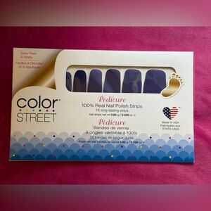 Color Street PEDI Nail Polish Strips - Evening Sky
